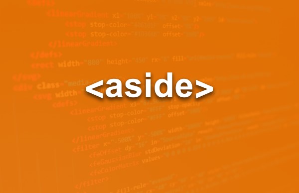 العنصر <aside>