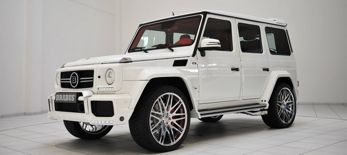 مرسيدس G-Wagon البيضاء بلمسات برابوس تتخلي عن وجهها الشرس