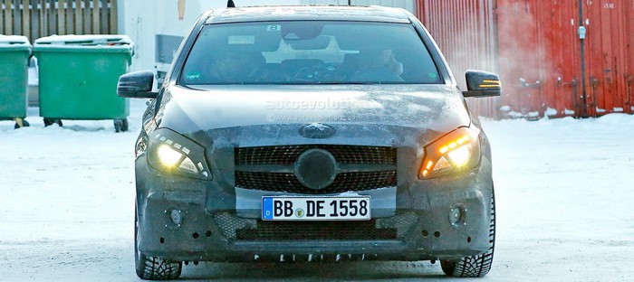 مرسيدس A-Class المحسنة المرتقبة تواجه الجليد في السويد